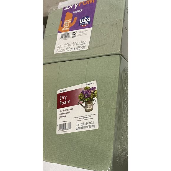 Floral Foam Blocks Silk/natural Flowers (3) Silk/dried (2) Flower Arranging - Picture 1 of 5